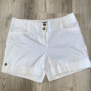 White House Black Market white shorts